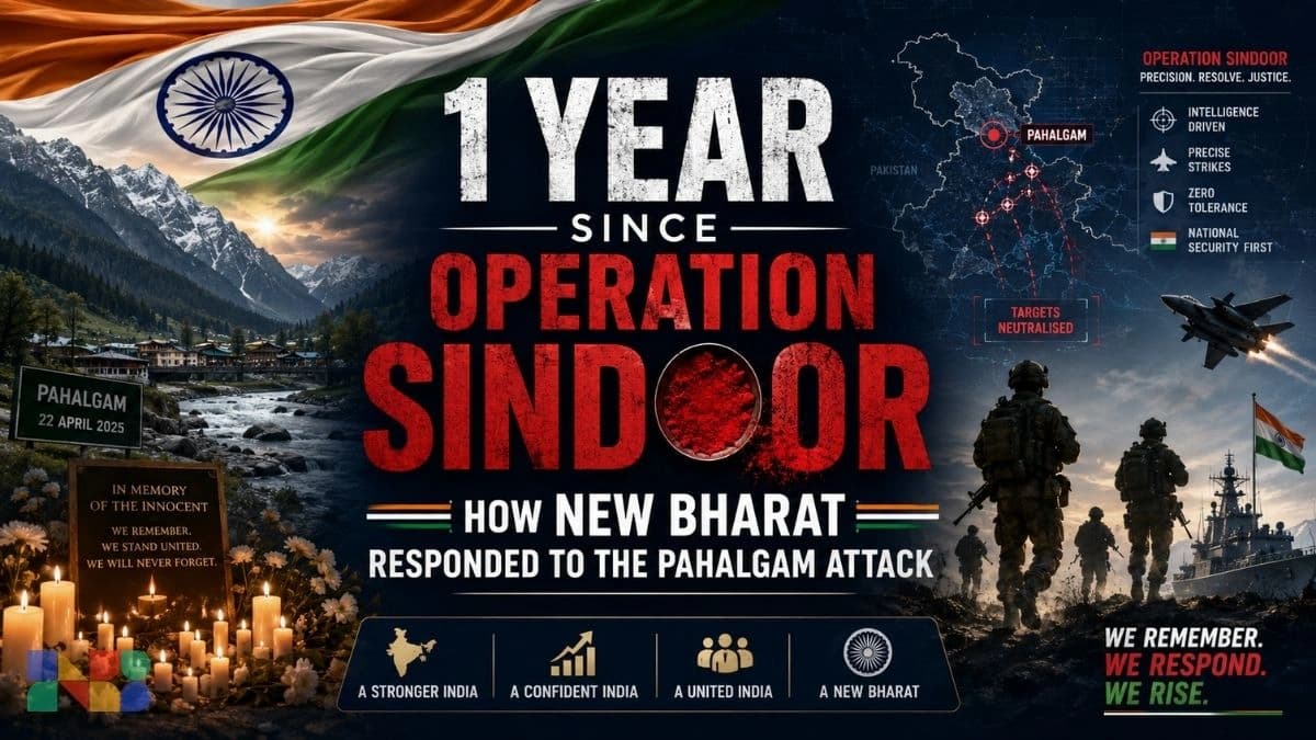 1 Year of Operation Sindoor: How New Bharat Responded to the Pahalgam Attack