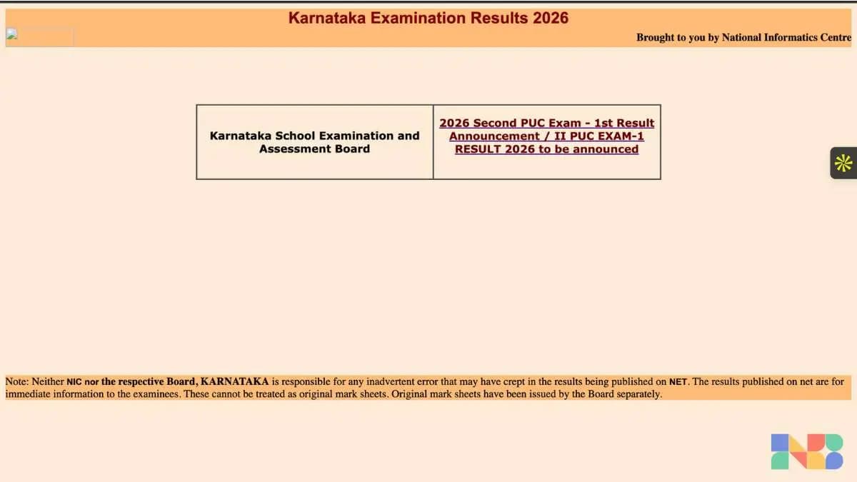 Karnataka 2nd PUC Result 2026 LIVE: Check Today at 3 PM on karresults.nic.in — Full Guide