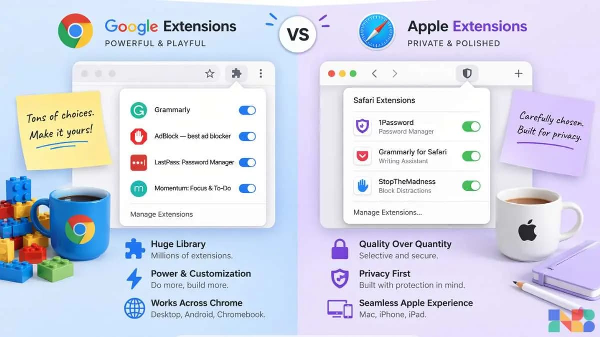 Apple vs Google Chrome Extensions: Why Two Sections Exist and Best Extensions 2026