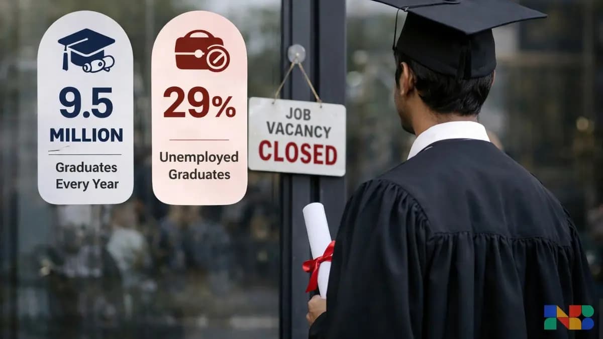 9.5 Million Graduates, 29% Unemployed: India's Degree to Job Crisis