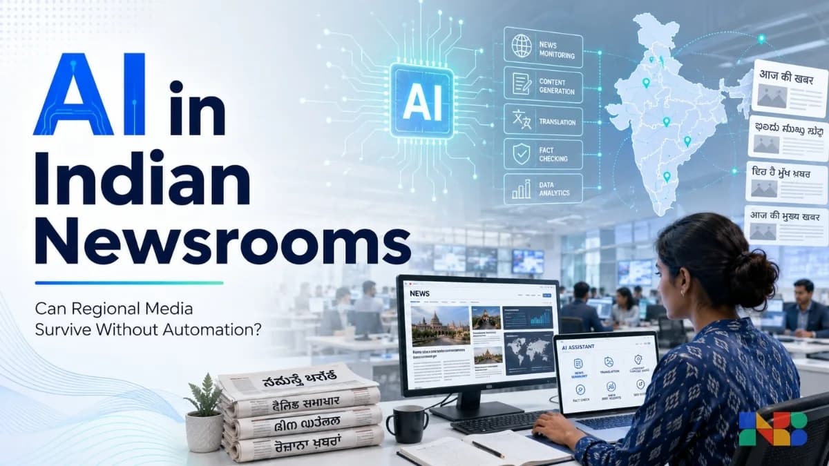 AI in Regional Media; Can Indian Newsrooms Survive Without Automation?