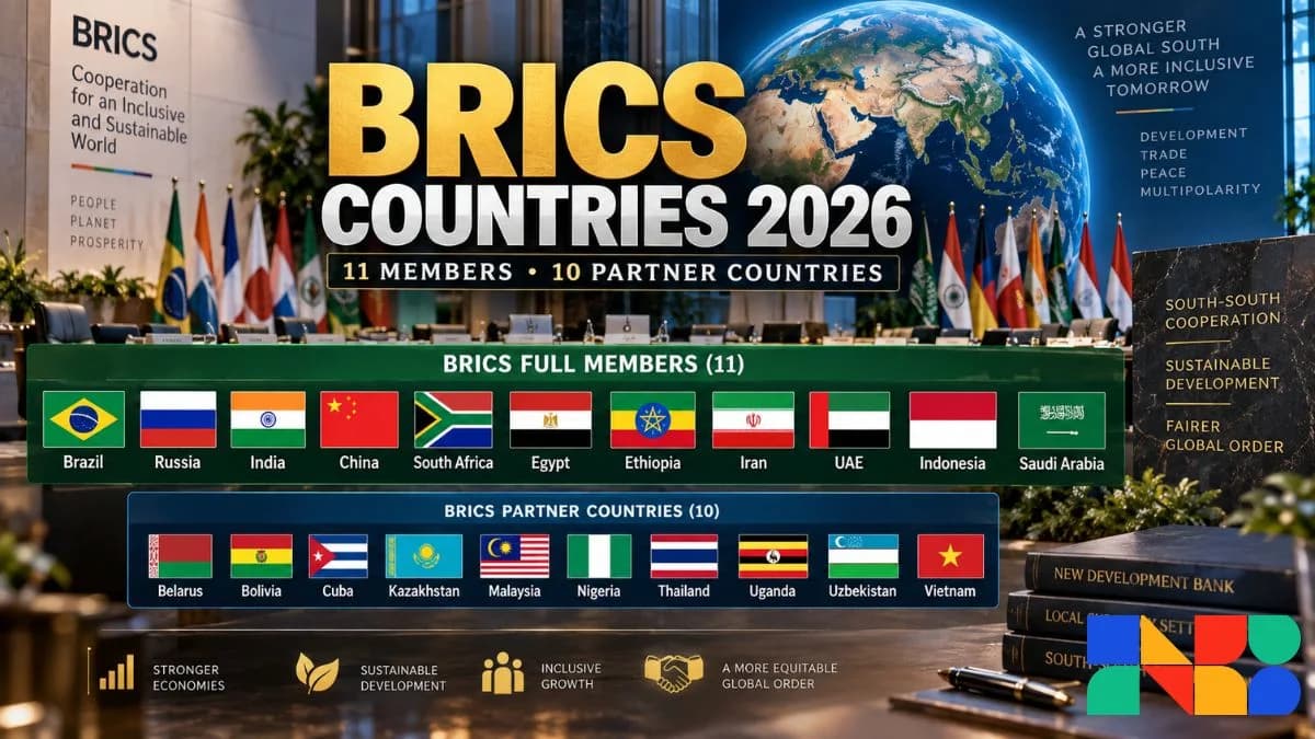 BRICS Countries 2026: Full Members List, GDP Share & Economics
