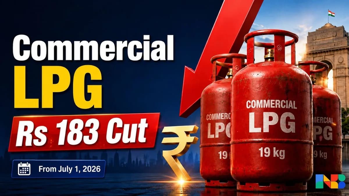 Commercial LPG Cylinder Gets Cheaper: Prices Slashed by Rs 183 in Major Relief