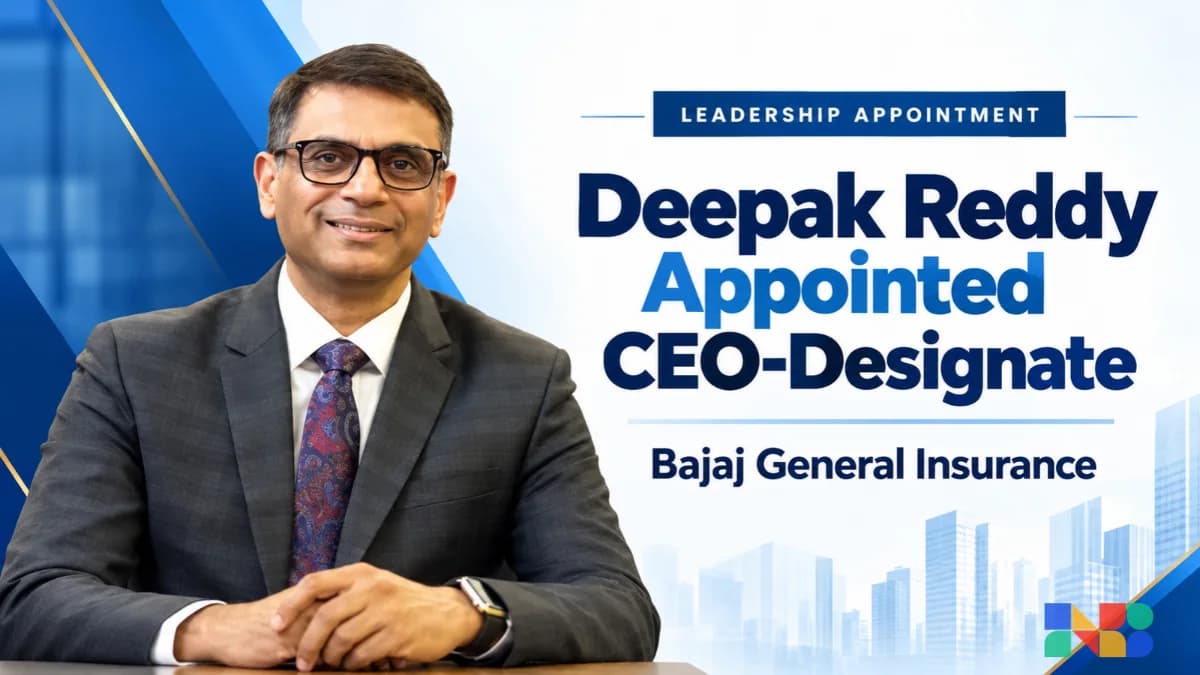 Tapan Singhel to Step Down as CEO; Bajaj Insurance Names Deepak Reddy Successor
