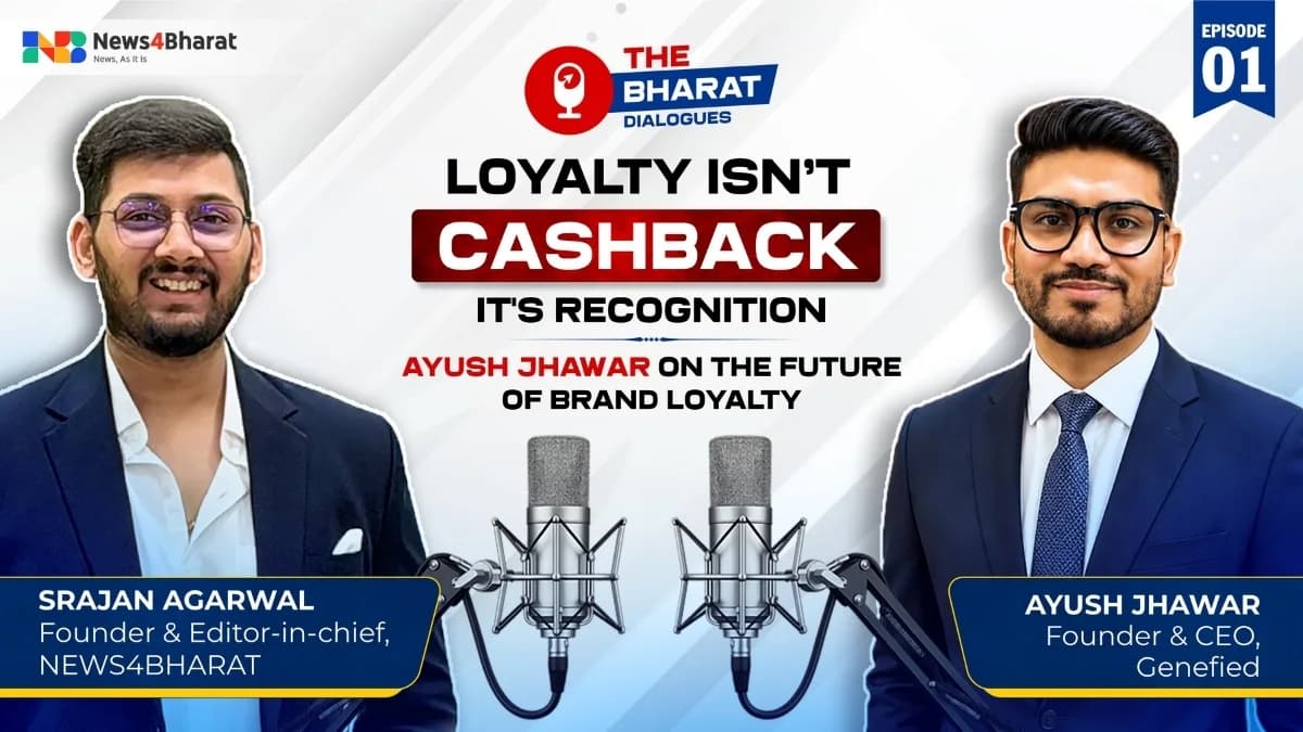 Ayush Jhawar, Founder and CEO of Genefied, during an exclusive Bharat Dialogue Series interview discussing AI, brand protection and customer loyalty.