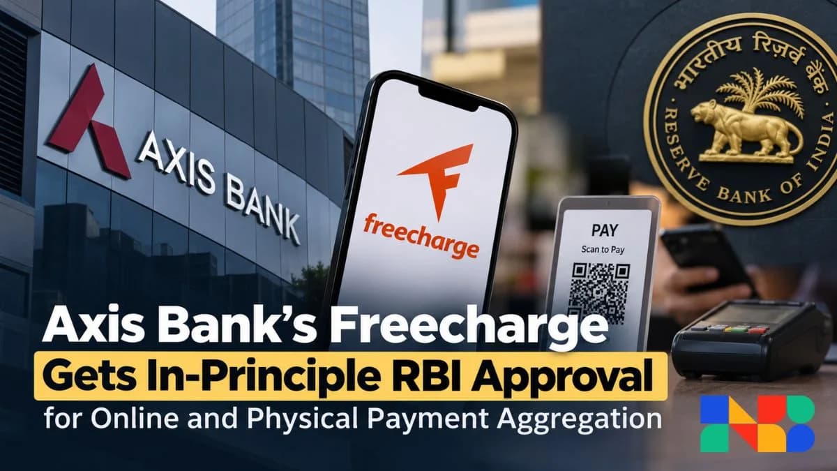 Axis Bank’s Freecharge Secures In-Principle RBI Nod for Payment Aggregator Roles
