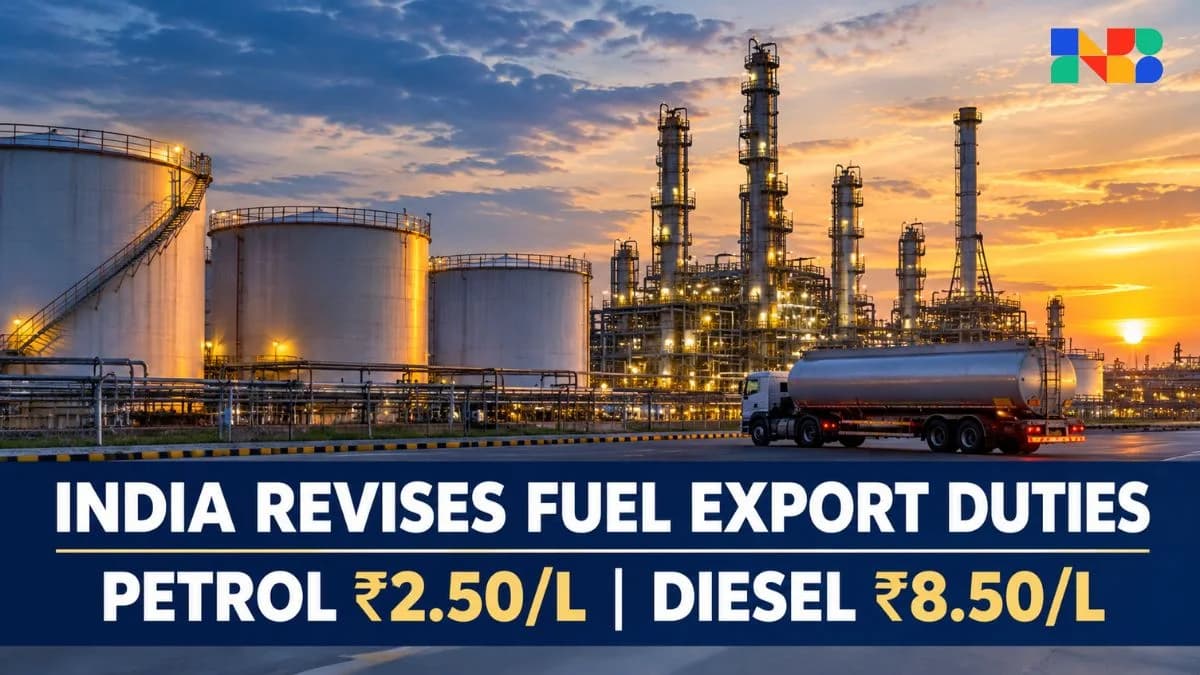 Fuel Export Duty India: Why Govt Slashed Diesel Tax to ₹8.50?