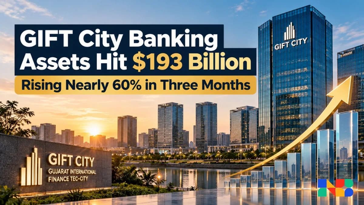 GIFT City Banking Assets Hit $193 Billion, Surging 60% in a Quarter