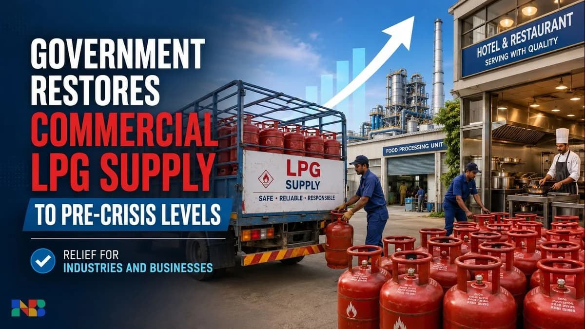 Government Restores Commercial LPG Supply to Pre-Crisis Levels - Relief for Industries and Businesses