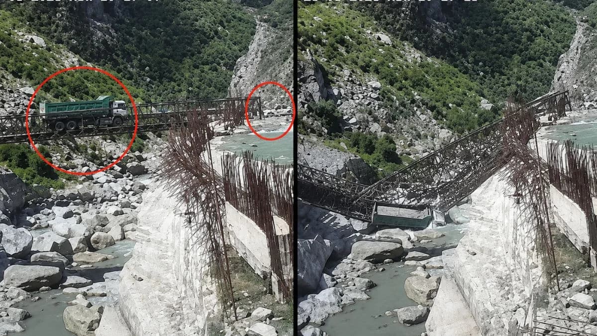 Himachal Pradesh Bridge Collapse: One Truck Crossed Safely. The Next One Took The Bridge Down