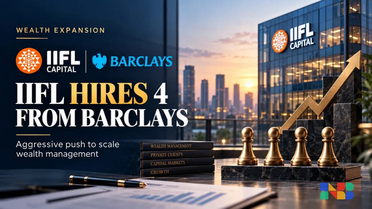 IIFL Capital Targets 2x Wealth Growth With Barclays Hires