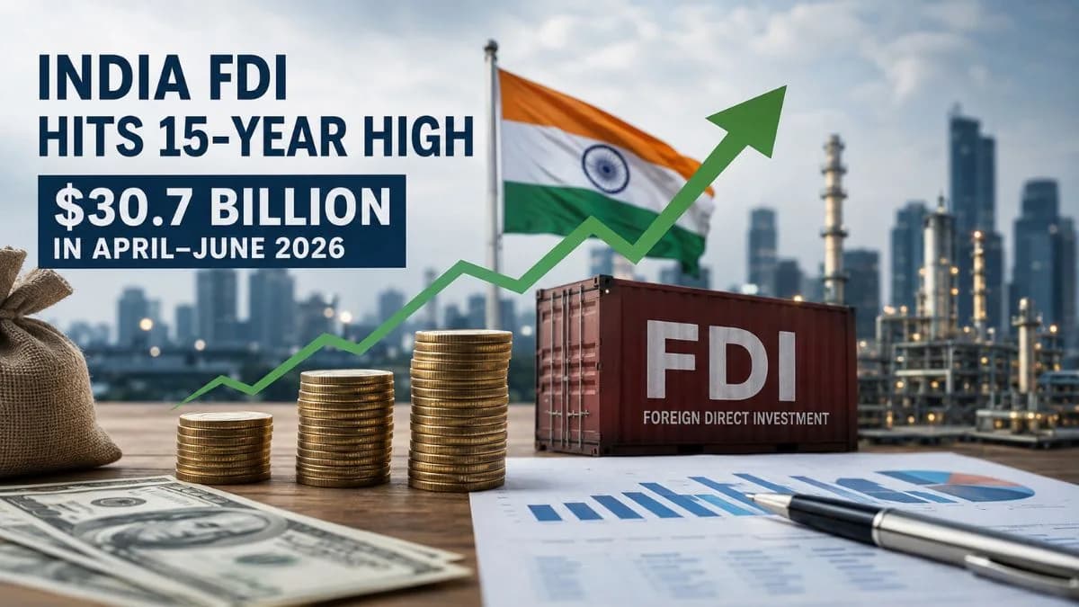 India FDI April June 2026: Record $30.7B Inflow Explained