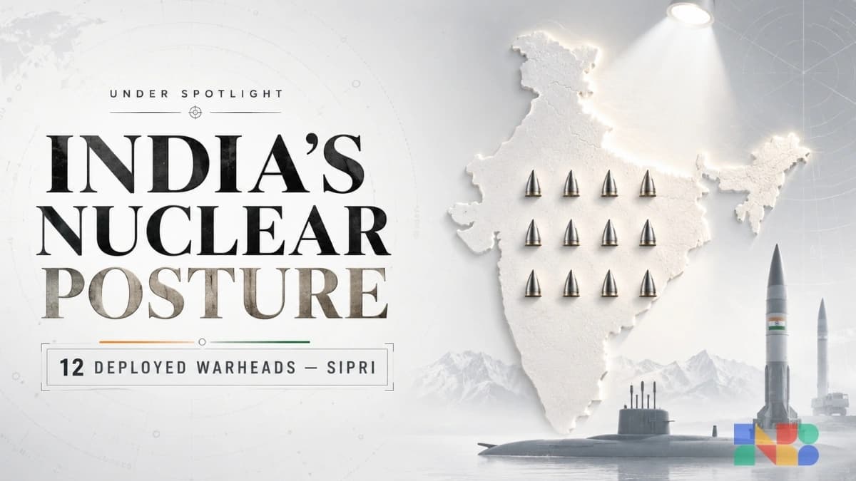 India’s Nuclear Posture Under Spotlight as SIPRI Lists 12 Warheads as Deployed