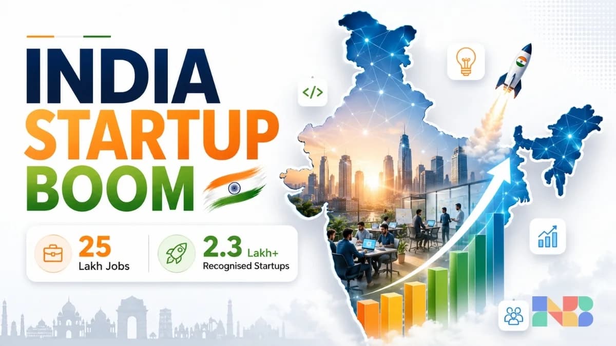 India’s Startup Ecosystem Creates 25 Lakh Jobs, Crosses 2.3 Lakh DPIIT-Recognised Startups