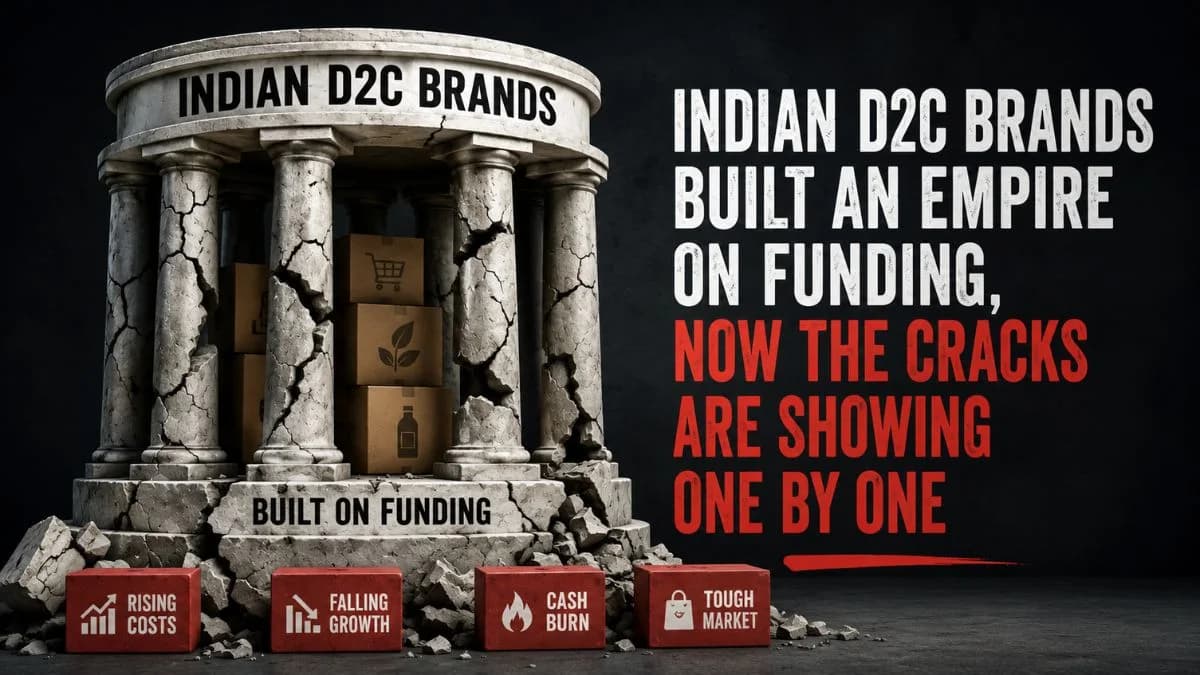 Indian D2C Brands Built An Empire On Funding, Now The Cracks Are Showing One By One