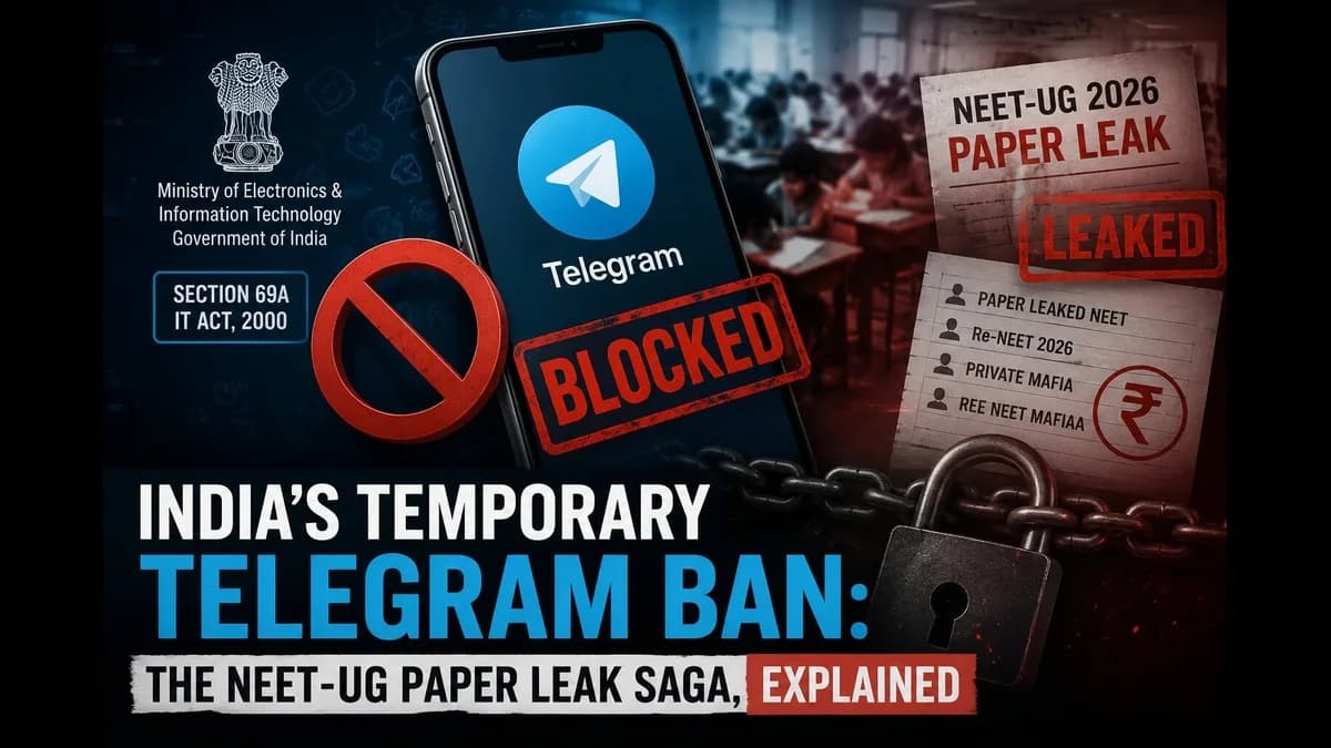 India's Temporary Telegram Ban: The NEET-UG Paper Leak Saga, Explained