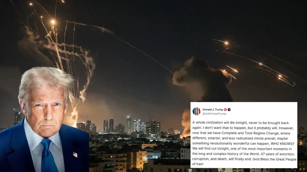 Iran-Israel War Latest Updates: Trump Warns of ‘Civilisation End’, Fresh Attacks Hit Israel