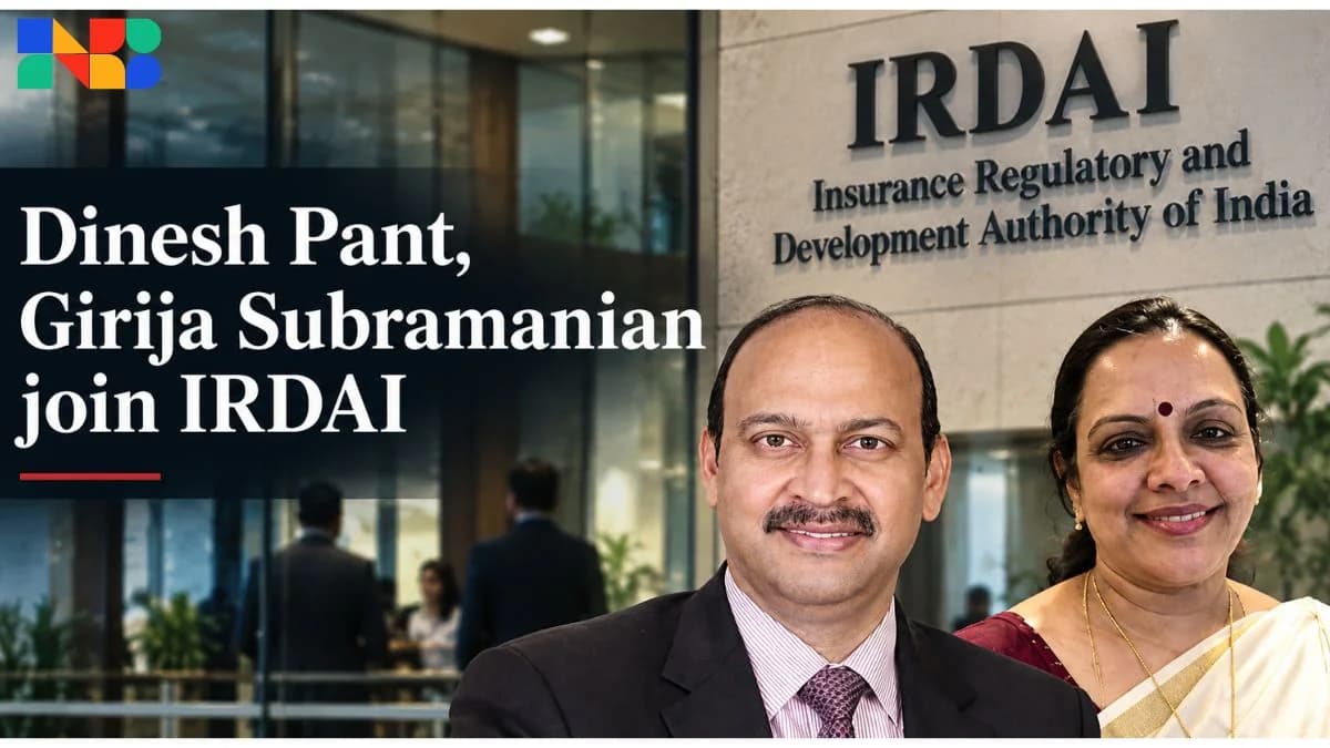 Dinesh Pant and Girija Subramanian Join IRDAI in Major Leadership Shake-Up