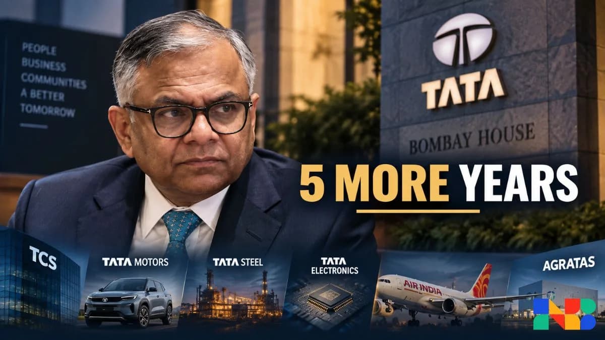 Natarajan Chandrasekaran Tata Sons Chairman Reappointed Amid RBI IPO Push