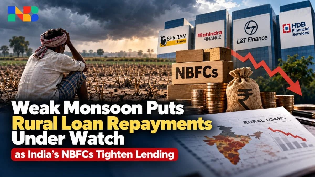 Weak Monsoon Hits NBFCs: Rural Lending Tightens Amid Default Fears