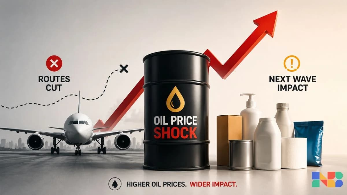 Oil Price Shock: Airlines Cut Routes, FMCG Braces for the Next Wave
