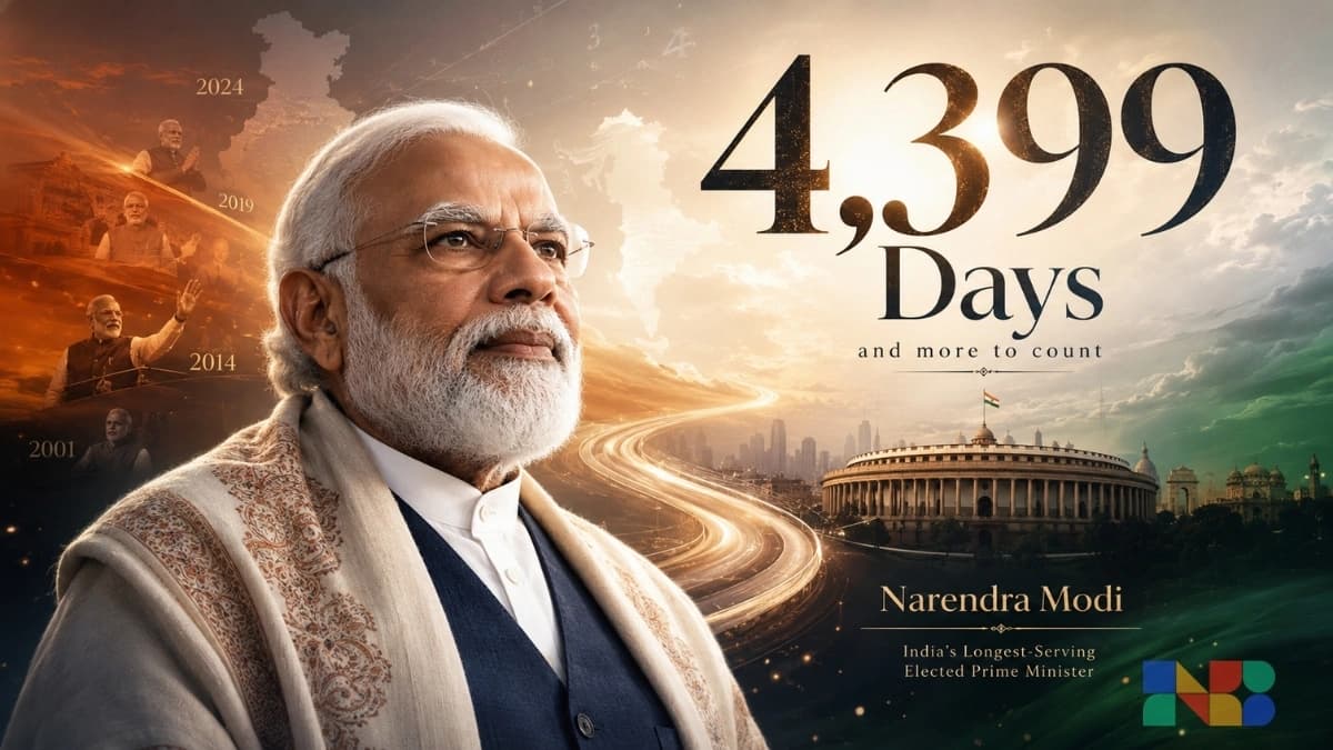 4,399 Days and Counting: The Extraordinary Journey of Narendra Modi - India's Longest-Serving Elected Prime Minister