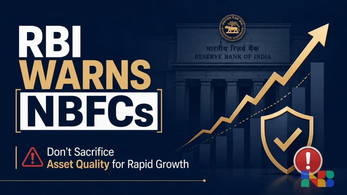 RBI Warns NBFCs: Don’t Sacrifice Asset Quality for Rapid Growth