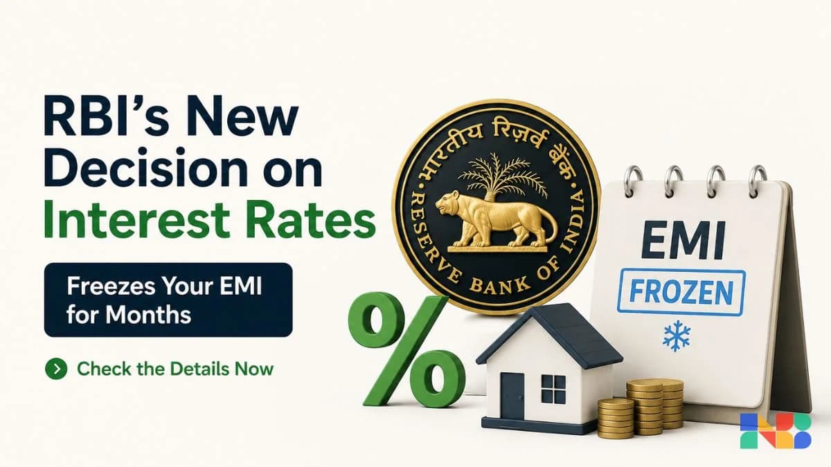 RBI's New Decision on Interest Rates Freezes Your EMI for Months, Check the Details Now