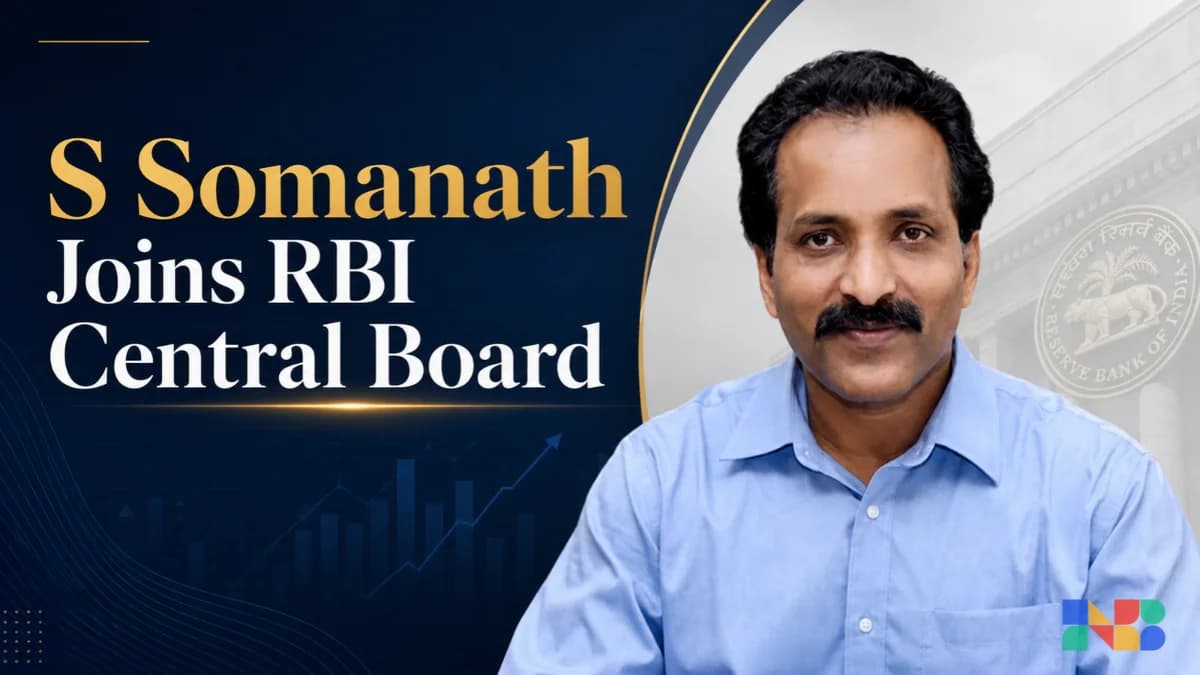 S Somanath Joins RBI Central Board, Anand Mahindra Gets Four-Year Extension