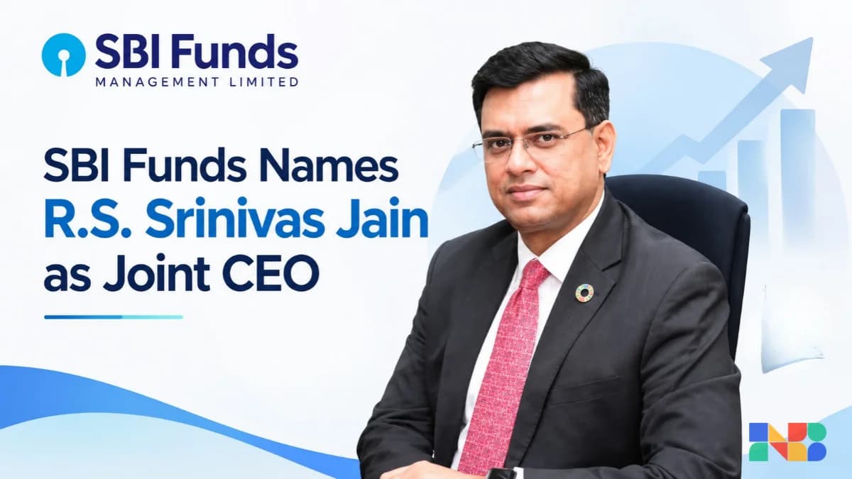 SBI Funds Names R.S. Srinivas Jain as Joint CEO to Helm ₹29 Lakh Cr AUM
