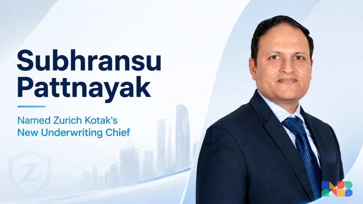 Subhransu Pattnayak Named Zurich Kotak's New Underwriting Chief: Why It Matters for Customers?