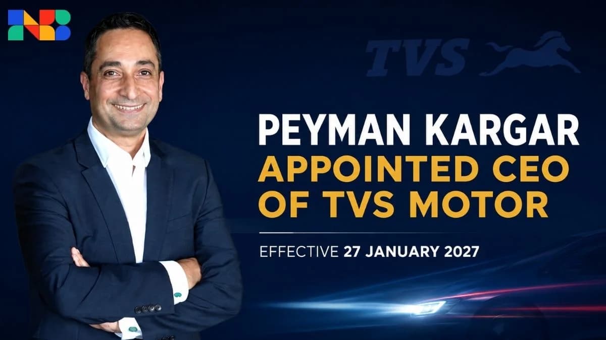 Peyman Kargar TVS Motor CEO Appointment: 2027 Handover Plan