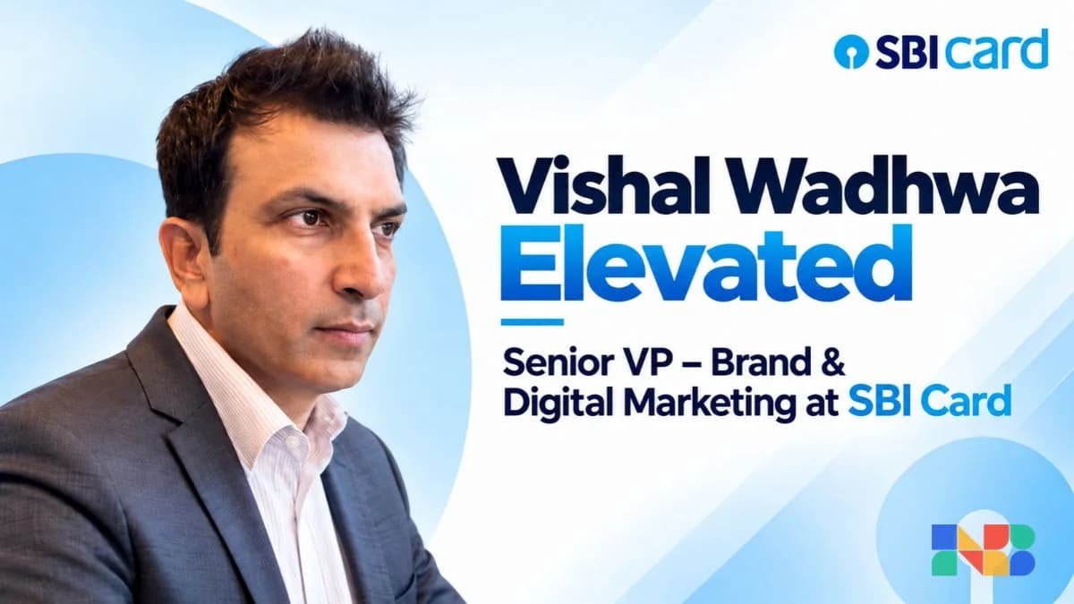 Vishal Wadhwa Elevated to Senior VP – Brand & Digital Marketing at SBI Card