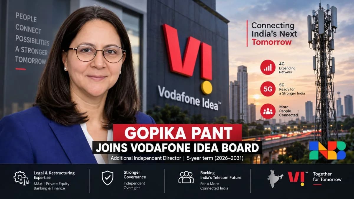 Gopika Pant Joins Vodafone Idea Board as Independent Director