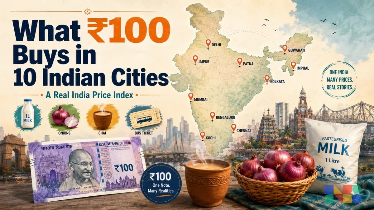 What ₹100 Buys in These Indian Cities: A Real India Price Index
