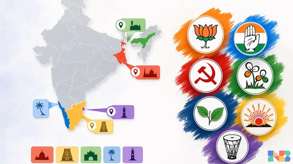 Assembly Elections 2026: West Bengal, Tamil Nadu, Kerala, Assam, Puducherry — All You Need to Know Before May 4 Counting