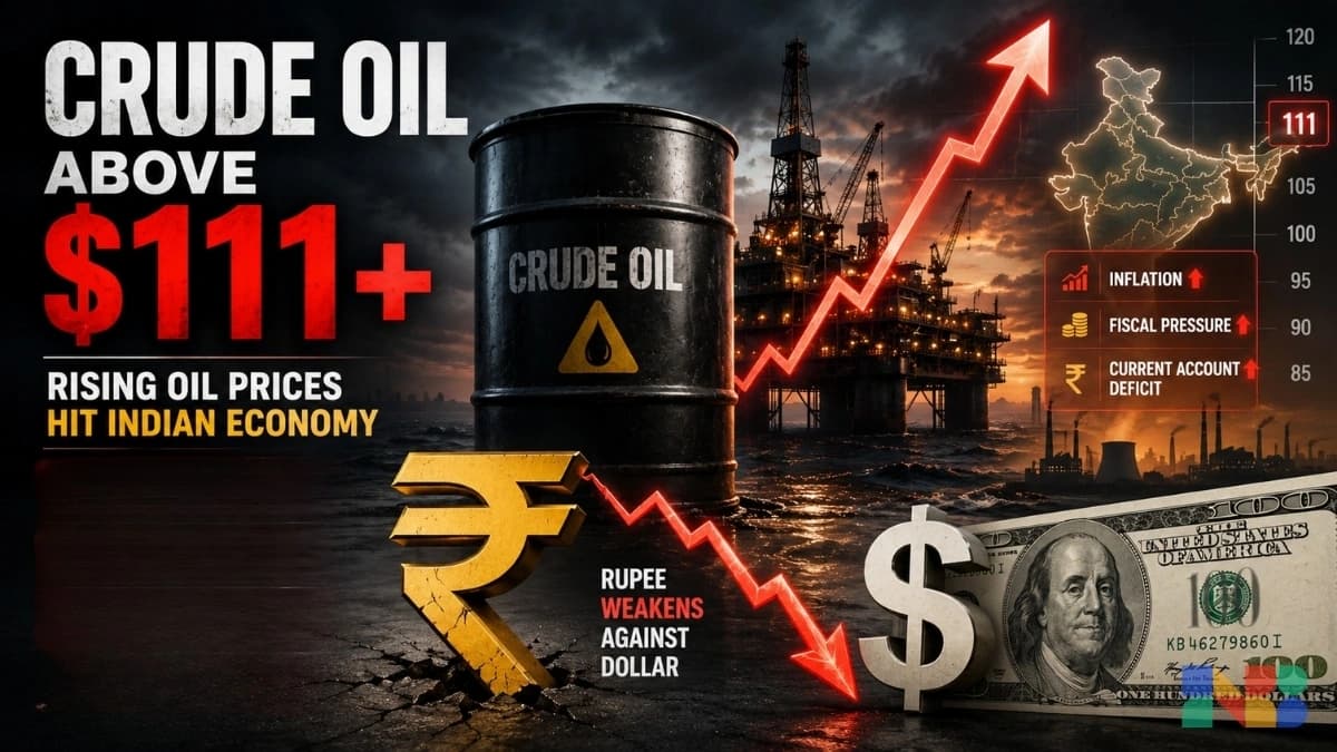 Crude Oil Prices Today: Brent Near $111, Rupee Hits Record Low Against Dollar; Check All Details