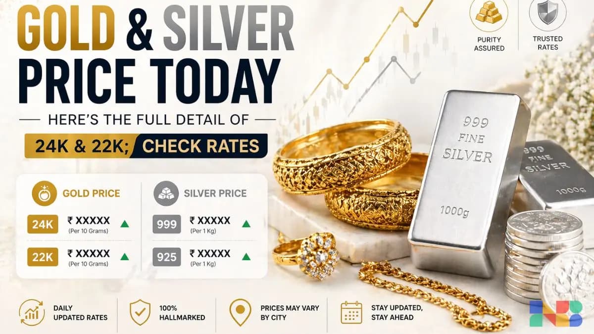 Gold & Silver Price Today - Here's the Full Detail of 24K & 22K; Check Rates