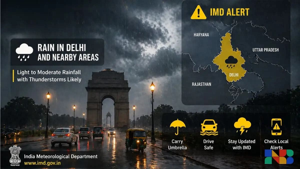 Dust Storm, Thunder, Rain — Delhi Gets All Three on the Same Day