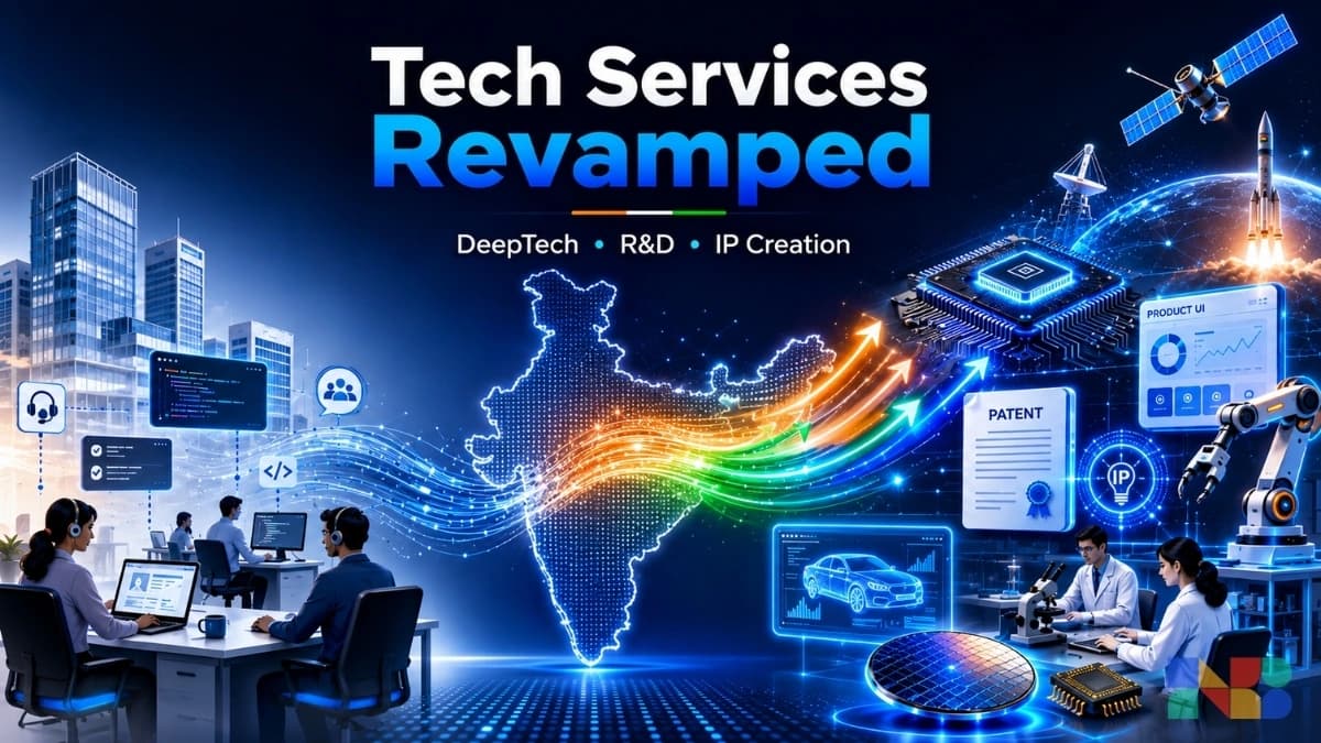 India’s Tech Services Revamped: From IT Outsourcing to DeepTech, R&D and IP Creation