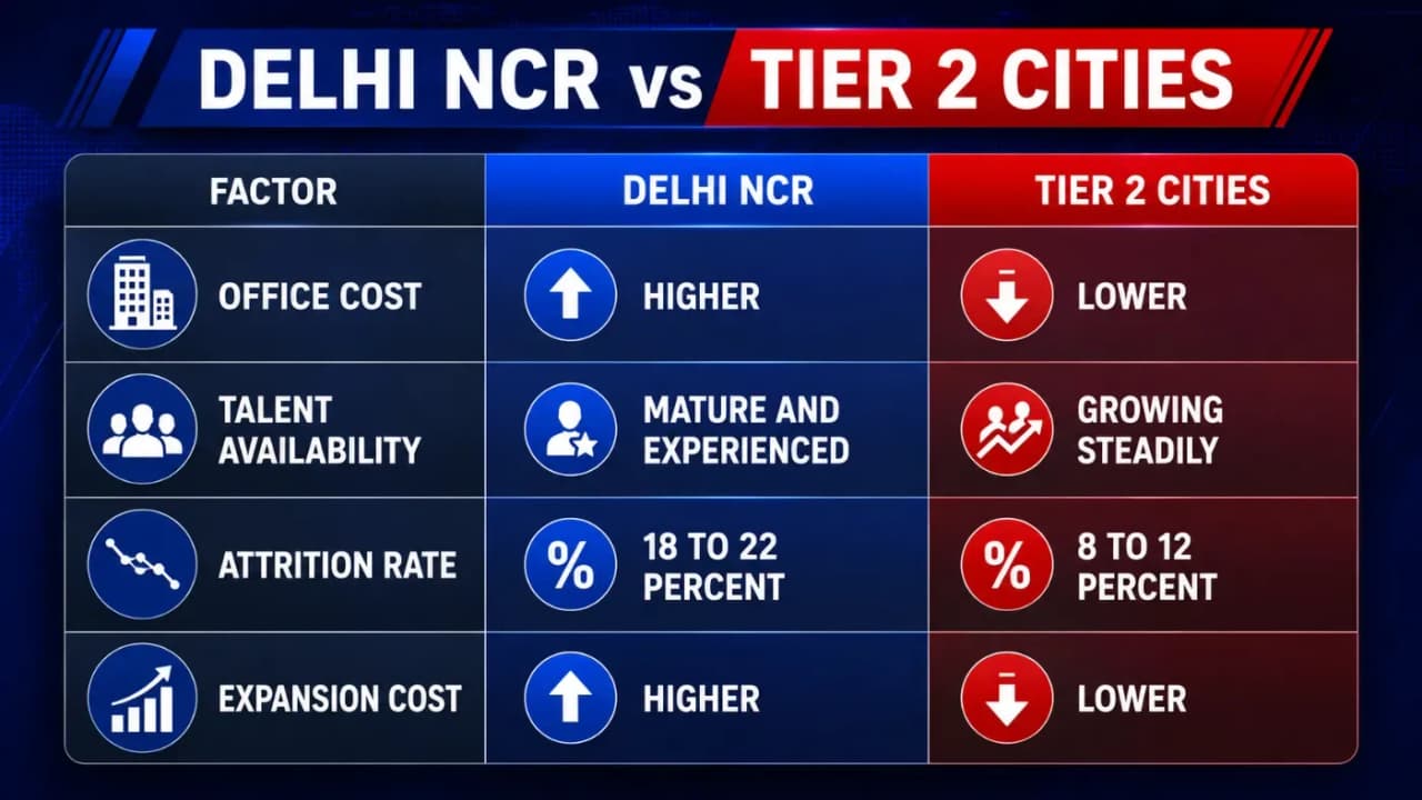 Delhi NCR vs Tier 2 Cities