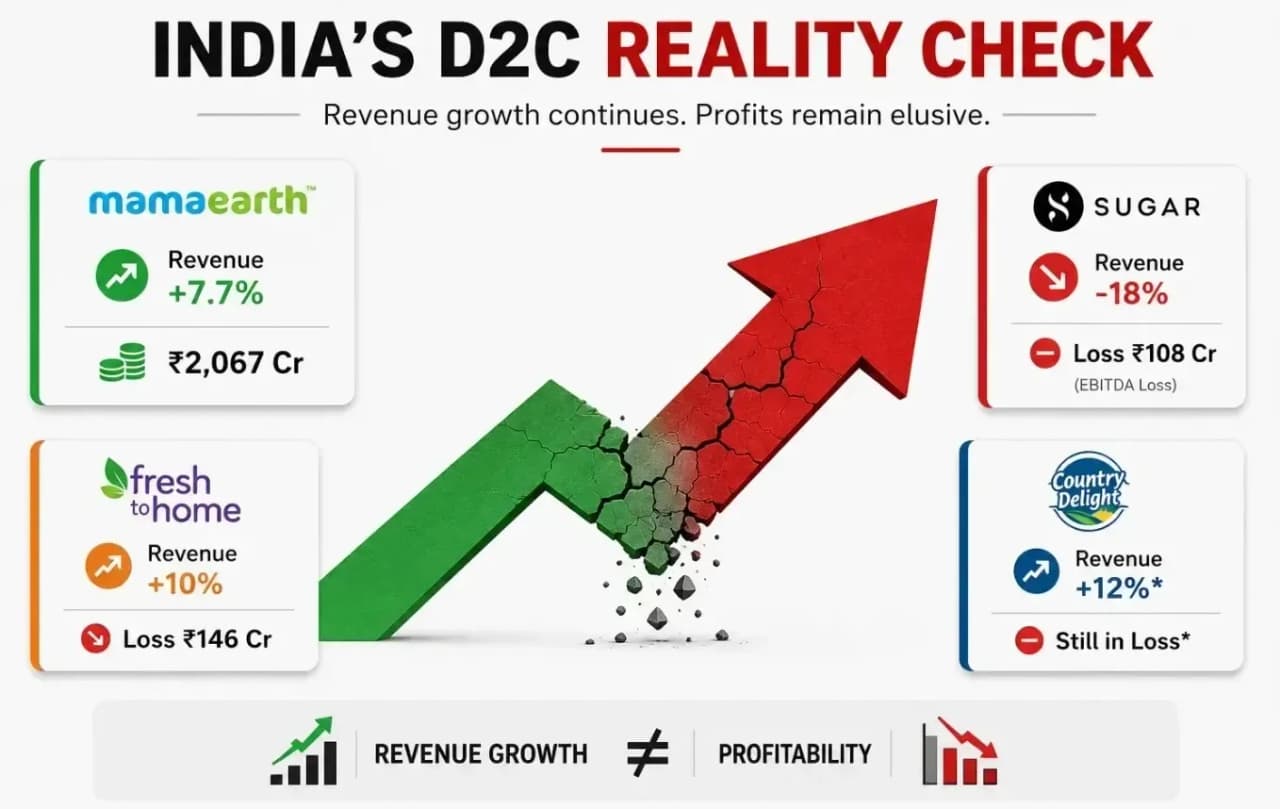 Sugar Cosmetics FY25 Loss Crosses Rs 134 Crore