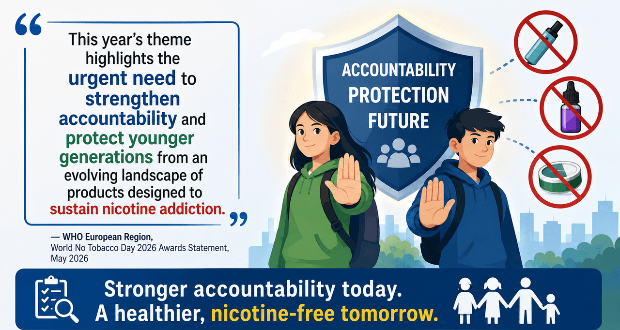 World No Tobacco Day 2026 - Quit Smoking Today and Shake Hands with Life