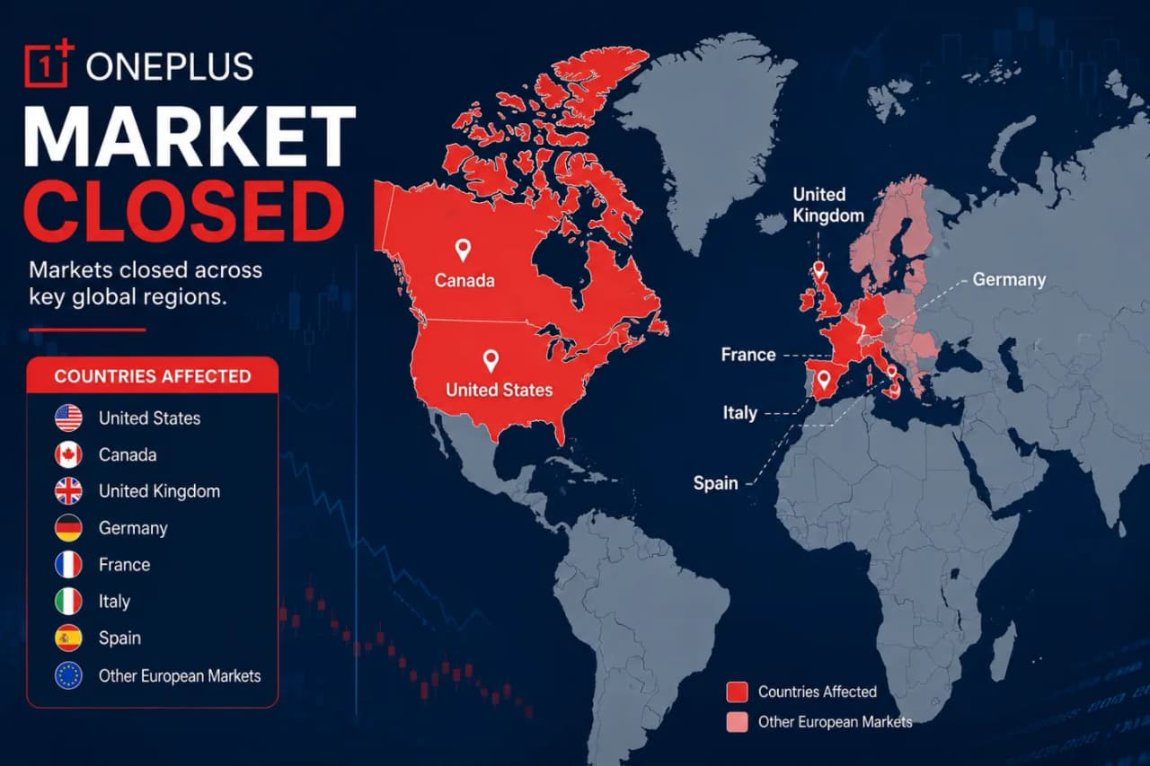 OnePlus Closed in These Regions