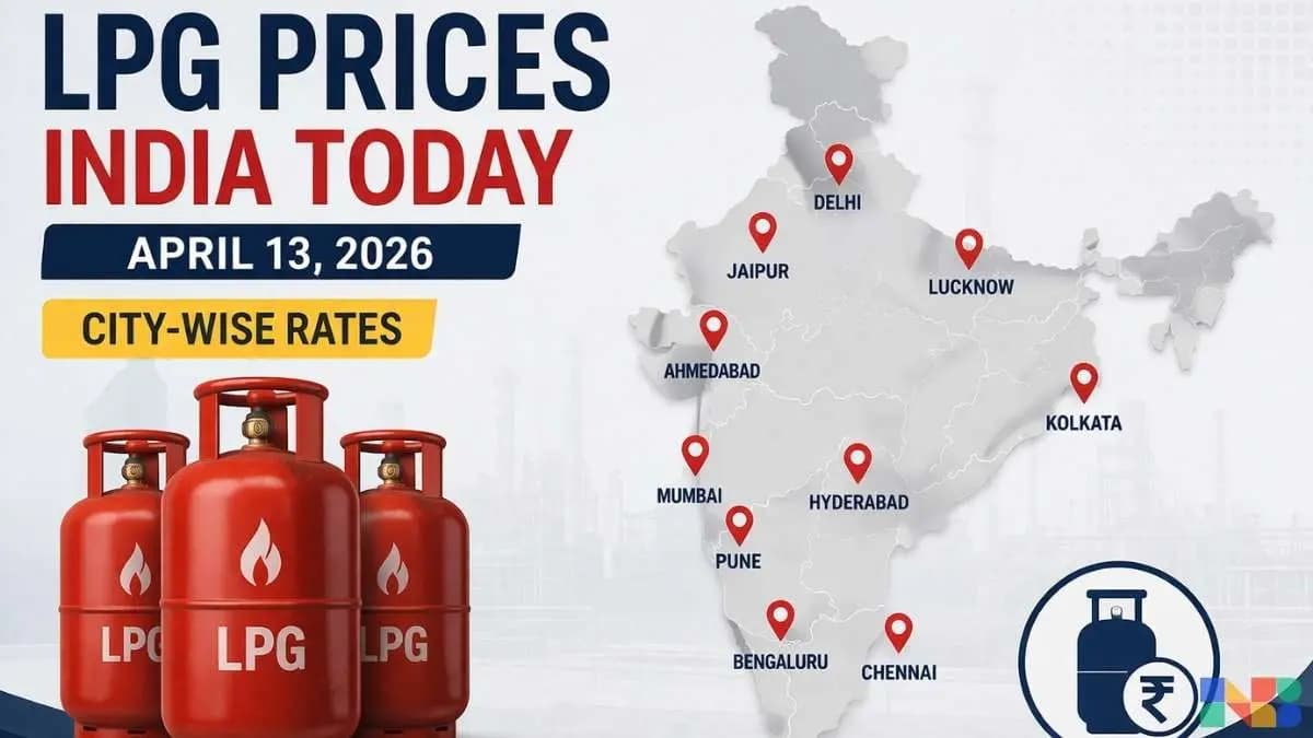 LPG Prices India Today April 13 2026: City-Wise Rates and Outlook