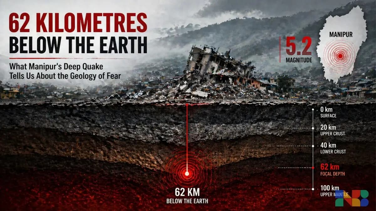 62 Kilometres Below the Earth — What Manipur's Deep Quake Tells Us About the Geology of Fear
