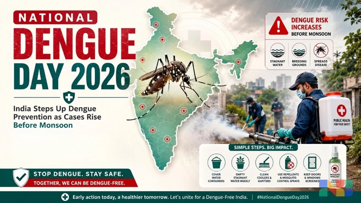 National Dengue Day 2026: India Steps Up Dengue Prevention as Cases Rise Before Monsoon