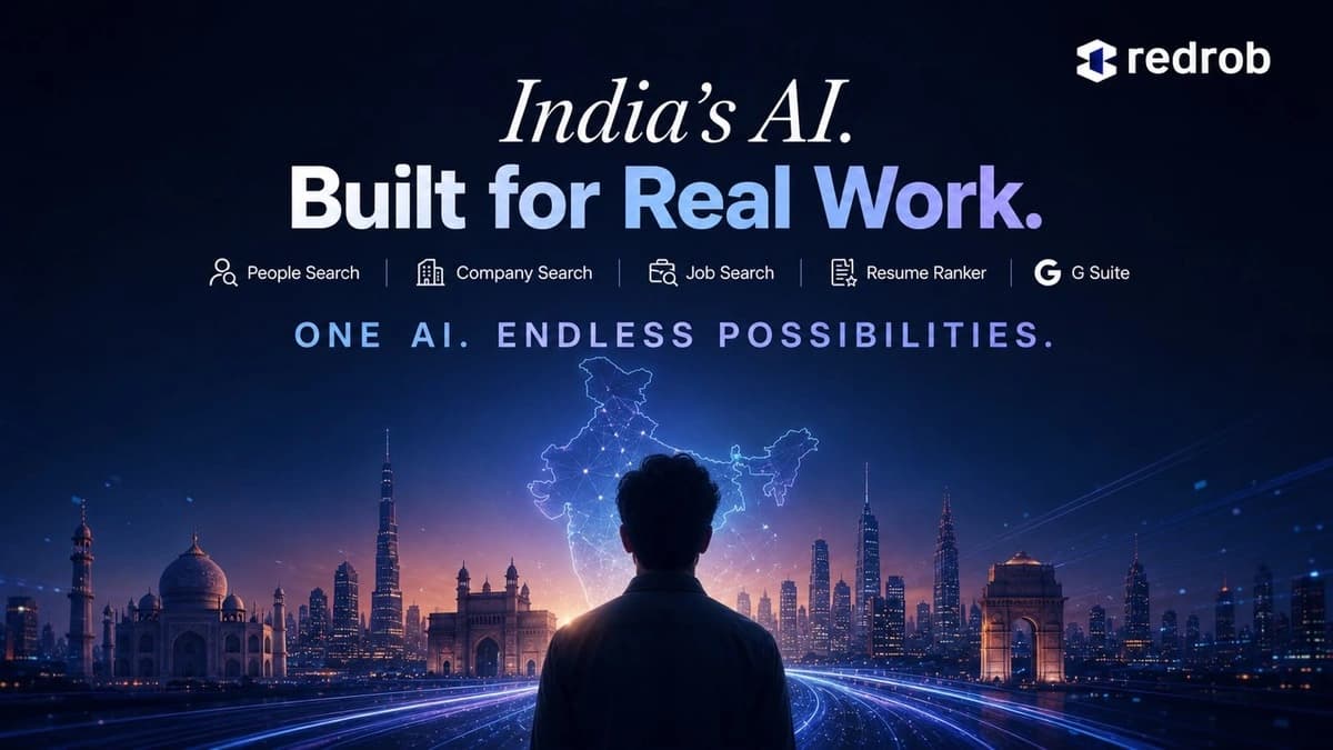Redrob AI Launches India-First Professional AI Platform for Jobs, Productivity & Workflow Automation!