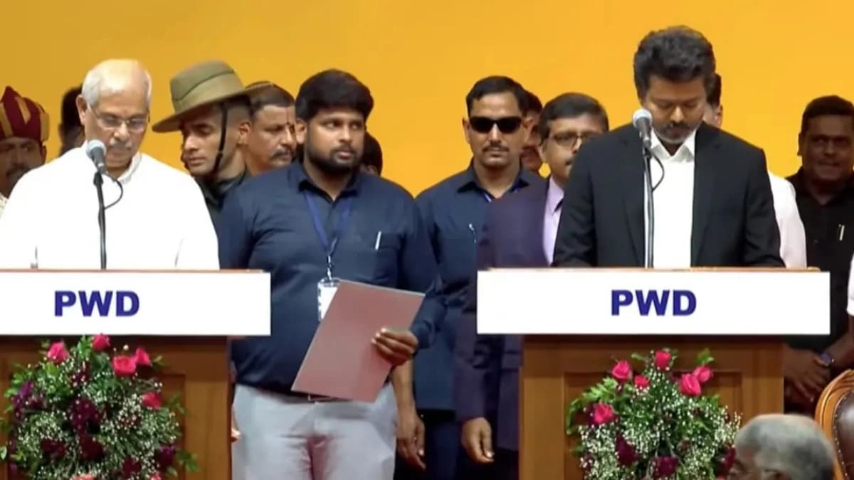Vijay Takes Oath as Tamil Nadu CM After VCK, IUML Support Helps TVK Cross Majority Mark