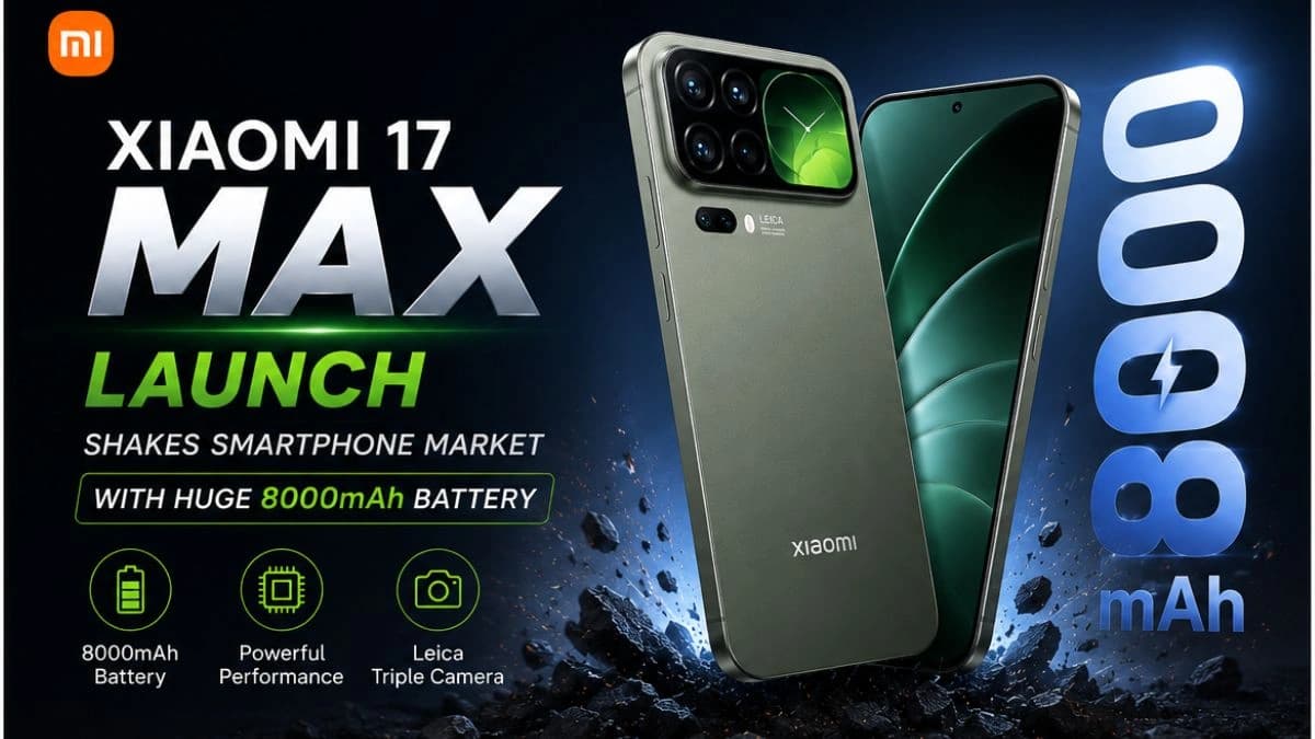 Xiaomi 17 Max Launch Shakes Smartphone Market With Huge 8000mAh Battery